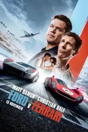 Ford v Ferrari постер